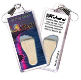 Myrtle Beach FootWhere® Souvenir Zipper-Pull. Made in USA - FootWhere® Souvenir Shop