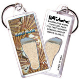 Marco Island FootWhere® Souvenir Key Chain. Made in USA-FootWhere® Souvenirs