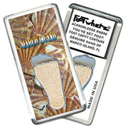 Marco Island FootWhere® Souvenir Fridge Magnet. Made in USA-FootWhere® Souvenirs