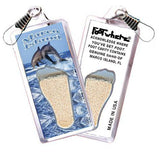 Marco Island FootWhere® Souvenir Zipper-Pull. Made in USA-FootWhere® Souvenirs