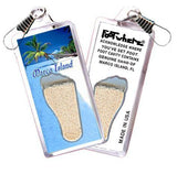Marco Island FootWhere® Souvenir Zipper-Pull. Made in USA-FootWhere® Souvenirs