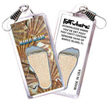 Marco Island FootWhere® Souvenir Zipper-Pull. Made in USA-FootWhere® Souvenirs