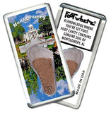 Montgomery, AL FootWhere® Souvenir Fridge Magnet. Made in USA-FootWhere® Souvenirs