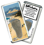 Load image into Gallery viewer, Malibu FootWhere® Souvenir Fridge Magnet. Made in USA-FootWhere® Souvenirs
