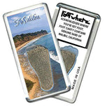 Load image into Gallery viewer, Malibu FootWhere® Souvenir Fridge Magnet. Made in USA-FootWhere® Souvenirs
