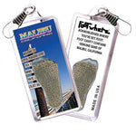 Load image into Gallery viewer, Malibu FootWhere® Souvenir Zipper-Pull. Made in USA-FootWhere® Souvenirs
