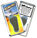 Milwaukee FootWhere® Souvenir Fridge Magnet. Made in USA-FootWhere® Souvenirs