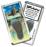 Milwaukee FootWhere® Souvenir Fridge Magnet. Made in USA-FootWhere® Souvenirs