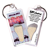 Miami FootWhere® Souvenir Keychain.