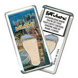 Miami FootWhere® Souvenir Fridge Magnets. 6 Piece Set. Made in USA - FootWhere® Souvenir Shop