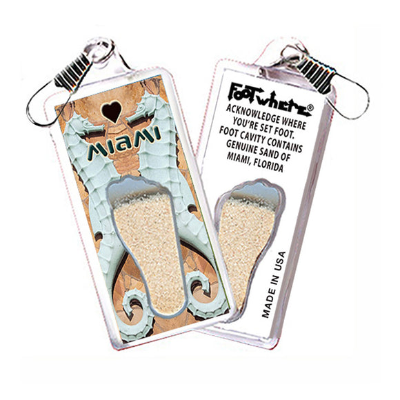 Miami FootWhere® Souvenir Zipper-Pull