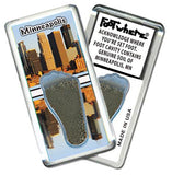 Minneapolis FootWhere® Souvenir Fridge Magnet. Made in USA-FootWhere® Souvenirs
