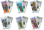 Load image into Gallery viewer, Minneapolis FootWhere® Souvenir Fridge Magnets. 6 Piece Set. Made in USA-FootWhere® Souvenirs
