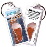 Load image into Gallery viewer, Memphis FootWhere® Souvenir Keychain. Made in USA-FootWhere® Souvenirs
