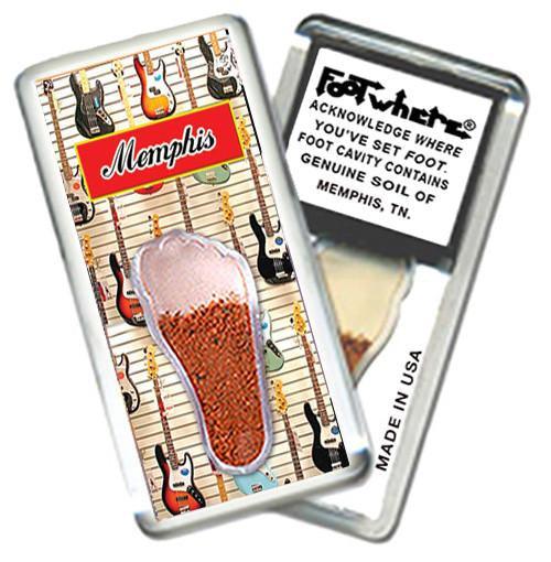 Memphis FootWhere® Souvenir Magnet. Made in USA-FootWhere® Souvenirs
