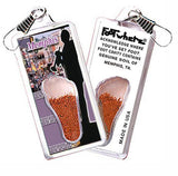 Memphis FootWhere® Souvenir Zipper-Pull. Made in USA-FootWhere® Souvenirs