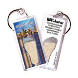 Miami FootWhere® Souvenir Keychain.
