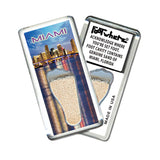 Miami FootWhere® Souvenir Fridge Magnet.