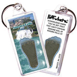 Niagara Falls, NY FootWhere® Souvenir Key Chain. Made in USA-FootWhere® Souvenirs