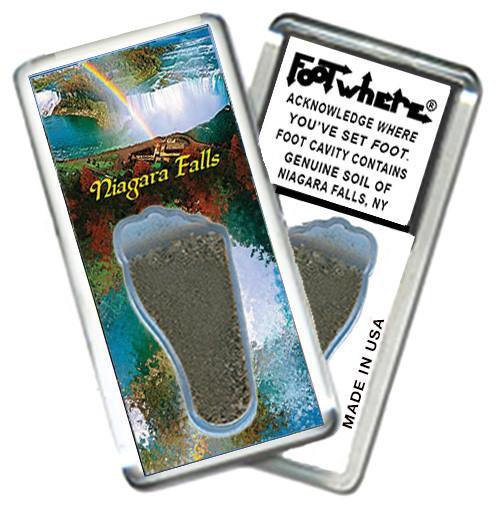Niagara Falls, NY FootWhere® Souvenir Magnet. Made in USA-FootWhere® Souvenirs