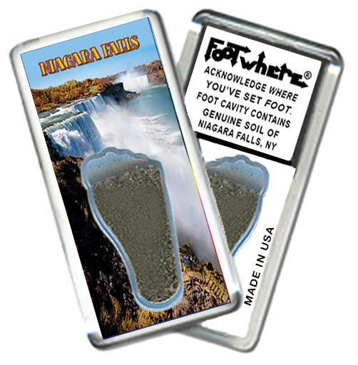 Niagara Falls, NY FootWhere® Souvenir Magnet. Made in USA-FootWhere® Souvenirs