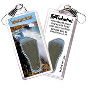 Niagara Falls, NY FootWhere® Souvenir Zipper-Pull. Made in USA-FootWhere® Souvenirs