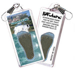 Load image into Gallery viewer, Niagara Falls, NY FootWhere® Souvenir Zipper-Pull. Made in USA-FootWhere® Souvenirs
