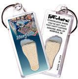 Norfolk FootWhere® Souvenir Keychains. 6 Piece Set. Made in USA - FootWhere® Souvenir Shop