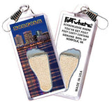 Norfolk FootWhere® Souvenir Zipper-Pulls. 6 Piece Set. Made in USA - FootWhere® Souvenir Shop