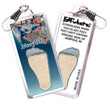 Norfolk FootWhere® Souvenir Zipper-Pulls. 6 Piece Set. Made in USA - FootWhere® Souvenir Shop