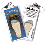 Norfolk FootWhere® Souvenir Zipper-Pulls. 6 Piece Set. Made in USA - FootWhere® Souvenir Shop
