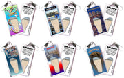 Norfolk FootWhere® Souvenir Zipper-Pulls. 6 Piece Set. Made in USA - FootWhere® Souvenir Shop