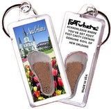 New Orleans FootWhere® Souvenir Keychain. Made in USA-FootWhere® Souvenirs