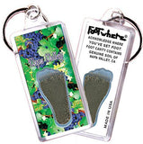 Napa Valley FootWhere® Souvenir Keychain. Made in USA-FootWhere® Souvenirs