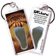 Napa Valley FootWhere® Souvenir Keychain. Made in USA-FootWhere® Souvenirs