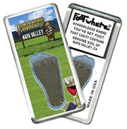 Napa Valley FootWhere® Souvenir Fridge Magnet. Made in USA-FootWhere® Souvenirs