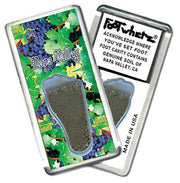 Napa Valley FootWhere® Souvenir Fridge Magnet. Made in USA-FootWhere® Souvenirs