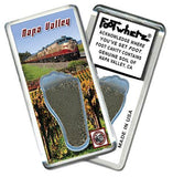 Napa Valley FootWhere® Souvenir Fridge Magnet. Made in USA-FootWhere® Souvenirs