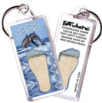 Load image into Gallery viewer, New Smyrna Beach FootWhere® Key Chain. Made in USA-FootWhere® Souvenirs
