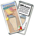Load image into Gallery viewer, New Smyrna Beach FootWhere® Souvenir Fridge Magnet. Made in USA-FootWhere® Souvenirs
