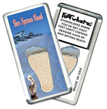New Smyrna Beach FootWhere® Souvenir Fridge Magnet. Made in USA-FootWhere® Souvenirs
