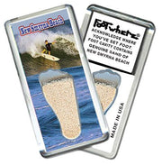 New Smyrna Beach FootWhere® Souvenir Fridge Magnet. Made in USA-FootWhere® Souvenirs