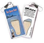 Load image into Gallery viewer, New Smyrna Beach FootWhere® Souvenir Zipper-Pull. Made in USA-FootWhere® Souvenirs
