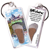 Nashville FootWhere® Souvenir Keychain. Made in USA-FootWhere® Souvenirs