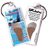 Nashville FootWhere® Souvenir Keychain. Made in USA-FootWhere® Souvenirs