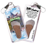 Nashville FootWhere® Souvenir Zipper-Pull. Made in USA-FootWhere® Souvenirs