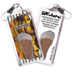 Load image into Gallery viewer, Nashville FootWhere® Souvenir Zipper-Pull. Made in USA-FootWhere® Souvenirs
