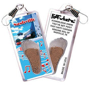 Nashville FootWhere® Souvenir Zipper-Pull. Made in USA-FootWhere® Souvenirs