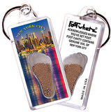 New York City FootWhere® Souvenir Keychain. Made in USA - FootWhere® Souvenir Shop