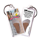 New York City FootWhere® Souvenir Keychain. Made in USA - FootWhere® Souvenir Shop